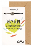Albi Darčekový šperk náramok Vďaka tebe 1 kus