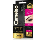 Delia Cosmetics Cameley Krémová profesionálna farba na obočie, bez amoniaku 1.0 Black - Čierna 15 ml