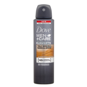 Dove Men + Care Elements Talc Mineral + Sandalwood antiperspirant dezodorant sprej s 48-hodinovým účinkom pre mužov 150 ml