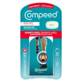 Compeed náplasť na pľuzgiere športová päta 5 kusov