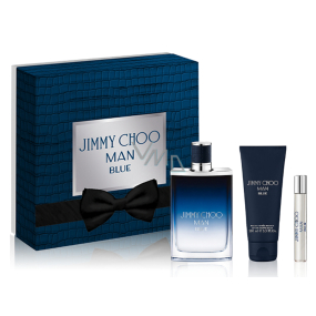 Jimmy Choo Man Blue toaletná voda 100 ml + balzam po holení 100 ml + toaletná voda 7,5 ml, darčeková sada