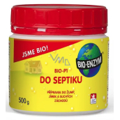 Bio-Enzým Bio-P1 Biologický prípravok do septiku, žumpy, suchého záchodu 500 gk likvidáciu organických nečistôt