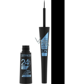 Catrice 24h Brush Liner Waterproof tekuté očné linky 010 Ultra Black Waterproof 3 ml