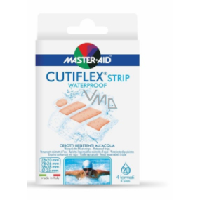 Cutiflex Náplasti do vody ultra tenké 20 kusov 4 rozmery
