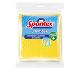 Spontex 3 Antibak Antibakteriálna utierka proti plesniam žltá 18,5 x 20,5 cm 3 ks
