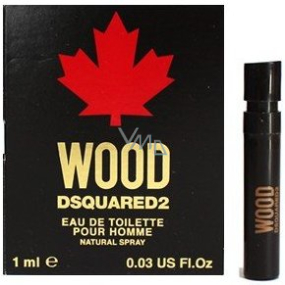 Dsquared2 Wood for Him toaletná voda pre mužov 1 ml s rozprašovačom, vialka