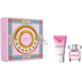 Versace Bright Crystal toaletná voda pre ženy 30 ml + telové mlieko 50 ml, darčeková sada