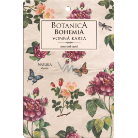 Bohemia Gifts Botanica Aromatická vonná karta Šípek a ruže 10,5 x 16 cm