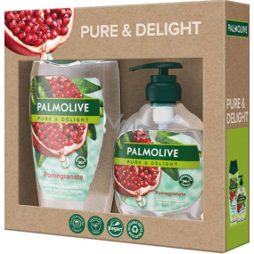 Palmolive Pure & Delight Pomegranate sprchový gél 250 ml + Pure & Delight Pomegranate tekuté mydlo dávkovač 300 ml, kozmetická sada