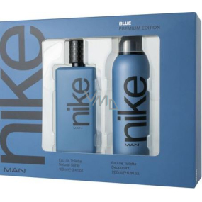 Nike Blue Premium Edition toaletná voda pre mužov 100 ml + deodorant sprej 200 ml, darčeková sada