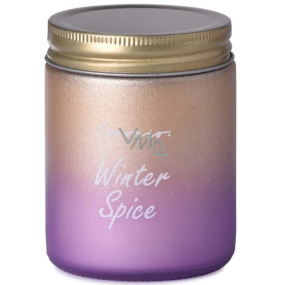 Emóciám Winter Spice - Vianočné korenia vonná sviečka sklo s plechovým viečkom 74 x 95 mm