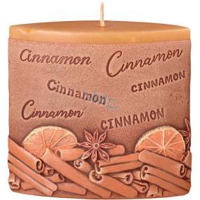 Sviečky Cinnamon Sviečka s vôňou škorice elipsa 110 x 45 x 110 mm