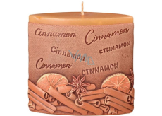 Sviečky Cinnamon Sviečka s vôňou škorice elipsa 110 x 45 x 110 mm
