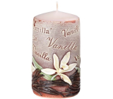 Sviečky Vanilla Vanilková vonná sviečka valec 60 x 110 mm