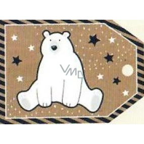 Nekupto Vianočné kartičky na darčeky Ľadový medveď 5,5 x 7,5 cm 6 kusov