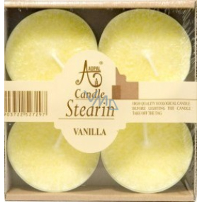 Adpal Stearín Maxi Vanilla - Vanilka vonné čajové sviečky 4 kusy