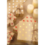 Zowie Darčekový baliaci papier 70 x 150 cm Vianočný Shining Moments prírodné s červenými soby obrazce