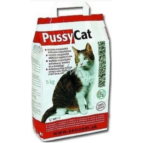 Pussy cat prírodné minerálne podstielka pre mačky a ostatné domáce zvieratá 5 kg taška
