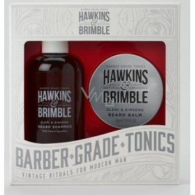 Hawkins & Brimble Men šampón na fúzy 250 ml + balzam na fúzy 50 ml, kozmetická sada pre mužov