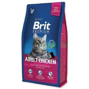 Brit Premium Adult kura kompletné krmivo pre dospelé mačky 1,5 kg