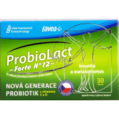 Favea ProbioLact forte N ° 12 probiotiká s vitamínom C a D doplnok stravy 30 kapsúl