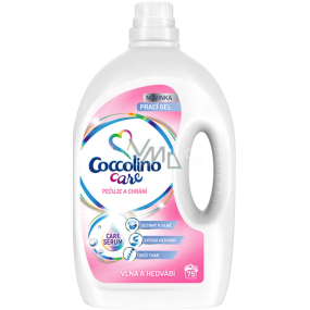 COCCOLINO Care Vlna a hodváb špeciálne starostlivosť o citlivé tkaniny prací gél 75 dávok 3 l