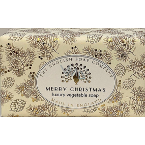 English Soap Vintage Merry Christmas prírodné parfumované toaletné mydlo s bambuckým maslom 190 g