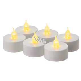 Emos Sviečky LED svietiaci jantárovej, 3,8 cm, 6 kusov biele