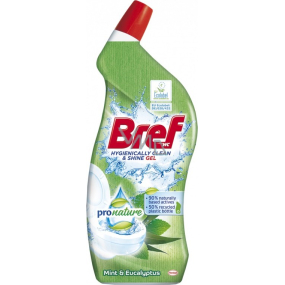 Bref Pro Nature Mint & Eucalyptus WC gél proti vodnému kameňu 700 ml