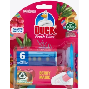 Duck Fresh Discs Berry Magic WC gél pre hygienickú čistotu a sviežosť Vašej toalety 36 ml