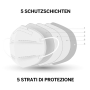 Healfabric Respirátor ústna ochranná 5-vrstvová FFP2 tvárová maska sivá 1 kus