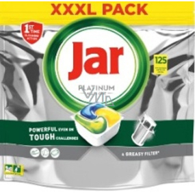Jar Platinum All in One Lemon kapsule do umývačky riadu 125 kusov