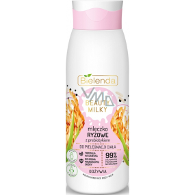 Bielenda Beauty Milky Ryžové mlieko s probiotikami vyživujúce telové mlieko 400 ml