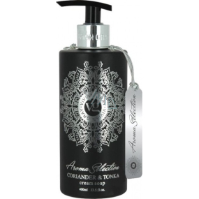 Vivian Gray Aroma Selection Coriander & Tonka luxusné tekuté mydlo s dávkovačom 400 ml
