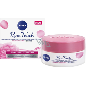 Nivea Rose Touch hydratačný denný gél-krém pre všetky typy pleti 50 ml
