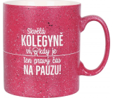 Albi Kameninový hrnček Kolegynka malinový 570 ml
