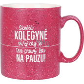 Albi Kameninový hrnček Kolegynka malinový 570 ml