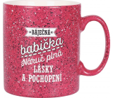 Albi Kameninový hrnček Babička malinový 570 ml
