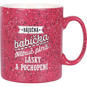 Albi Kameninový hrnček Babička malinový 570 ml