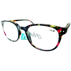 Berkeley Čítacie dioptrické okuliare +1,5 plast murované fialovo-hnedé 1 kus MC2198