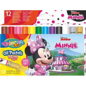 Colorino Olejové pastelky Disney Minnie okrúhle 12 farieb