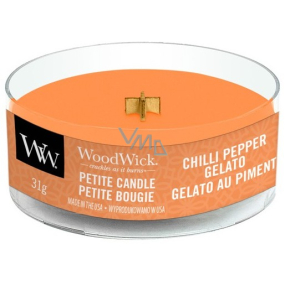 WoodWick Chilli Pepper Gelato - Zmrzlina s čili a korením vonná sviečka s dreveným knôtom petite 31 g