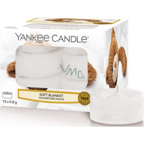 Yankee Candle Soft Blanket - Jemná prikrývka vonná čajová sviečka 12 x 9,8 g