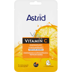 Astrid Vitamin C pleťová textilná maska pre hydratáciu pleti 20 ml