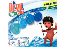 Dr. Devil Polar Aqua Push Pull WC blok bez košíka 2 x 20 g