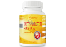 Nutricius Betakarotén Extra doplnok stravy, udržiava normálny stav pokožky a normálny stav zraku 15 mg 30 tabliet