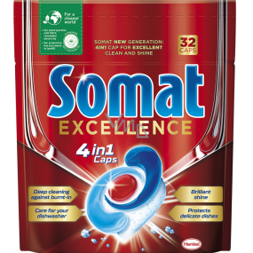 Somat Excellence 4v1 tablety do umývačky riadu 32 kusov