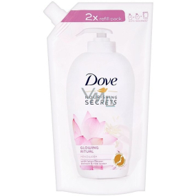 Dove Nourishing Secrets Rozjasňujúci rituál Lotosový kvet a ryžová voda tekuté mydlo náhradná náplň 500 ml