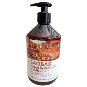 Bioelixire Vegan Baobab hydratačný kondicionér pre suché, krehké a poškodené vlasy 500 ml
