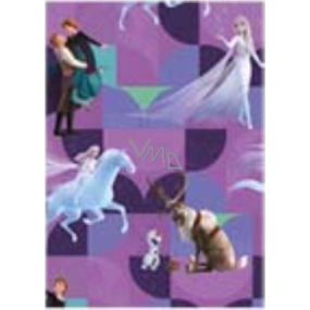 Ditipo Darčekový baliaci papier 70 x 200 cm Vianočný Disney Ľadové kráľovstvo fialový
